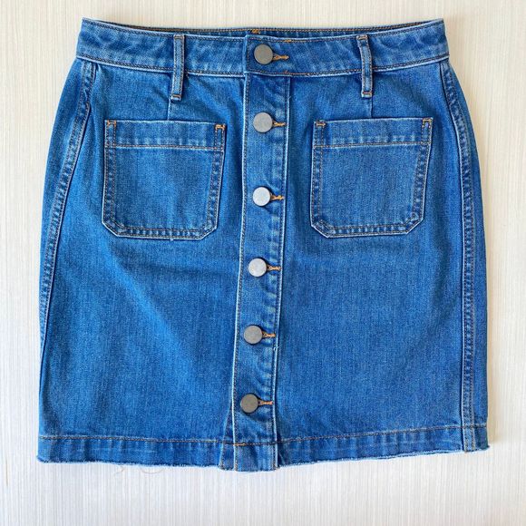 LOFT Dresses & Skirts - Loft Denim Button Down Skirt
